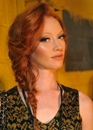 NEW YORK, NY - SEPTEMBER 05: A model gets ready backstage at the DL 1961 Premium Denim spring 2013 fashion show during Mercedes-Benz Fashion Week at Pier 57 on September 5, 2012 in New York City. のeditorial素材