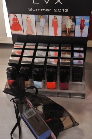 MIAMI - JULY 20: Cosmetics products for the show at the Agua Di Lara 2014 Collection backstage during Mercedes-Benz Swim Fashion Week on July 20, 2013 in Miami South Beach, FL 
のeditorial素材