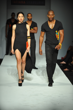 LOS ANGELES, CA - MARCH 10: Models walk the runway at Tatiana Shabelnik fashion show during Style Fashion Week Fall 2014 at The Live Event Arena on March 10, 2014 in Los Angeles.
のeditorial素材