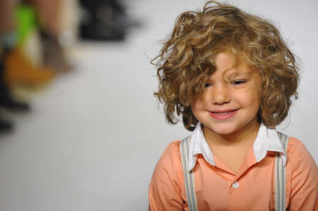 NEW YORK, NY - OCTOBER 19: A model walks the runway during the Charm preview at petitePARADE  Kids...