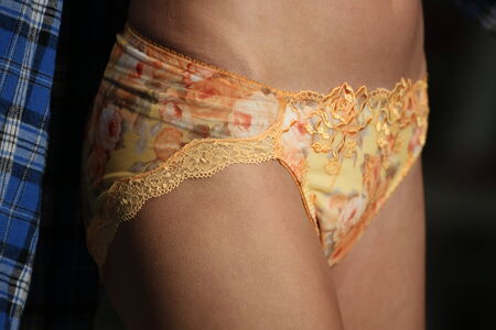 NEW YORK, NY - OCTOBER 24: A model walks runway wearing Bradelis New York lingerie Spring 2015 collection at the Center 548 on October 24, 2014 in New York City.のeditorial素材