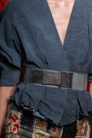 NEW YORK, NY - SEPTEMBER 08: A model walks the runway at Donna Karan New York during MBFW Spring 2015 at 547 West 26th Street on September 8, 2014 in NYCのeditorial素材