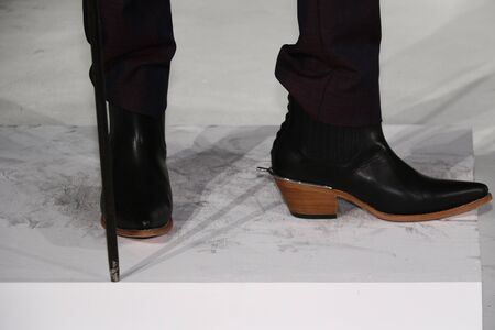 NEW YORK, NY - FEBRUARY 01: Models pose during the Krammer & Stoudt - Presentation - New York Fashion Week Men's Fall/Winter 2016 at Industria Superstudio on February 1, 2016 in New York City.のeditorial素材