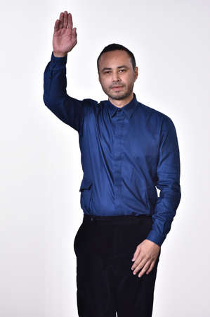 NEW YORK, NY - FEBRUARY 02: Designer Carlos Campos walks the runway at Carlos Campos fashion show...