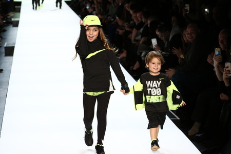 NEW YORK, NY - FEBRUARY 11: Kids perform on the runway during Rookie USA Presents Kids Rock! Fall 2016 at New York Fashion Week on February 11, 2016 in NYC.のeditorial素材