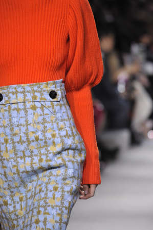 PARIS, FRANCE - MARCH 04: A model walks the runway during the Christian Dior show as part of the Paris Fashion Week Womenswear F/W2016/17 on March 4, 2016 in Paris, France.のeditorial素材
