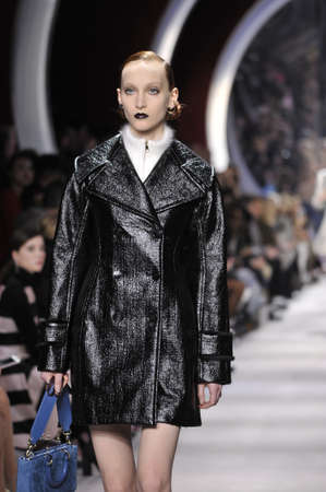 PARIS, FRANCE - MARCH 04: A model walks the runway during the Christian Dior show as part of the...