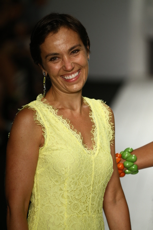 MIAMI, FL - JULY 16: Designer Virginoie Romier walk runway finale during the Art Institute's fashion show for Miami Swim Week on July 16, 2015のeditorial素材