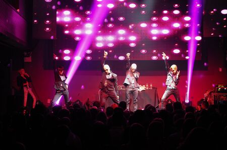 NEW YORK, NY - MAY 12: Russian singer Anzhelika Varum perform on the stage during her Amrerican concert tour at Stage 48 on May 12, 2016 in New York City.のeditorial素材