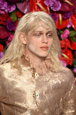 NEW YORK, NY - FEBRUARY 02: A model walks the runway at the Palomo Spain Collection during NYFW: Men's at the Cadillac House on February 2, 2017 in New York City.のeditorial素材