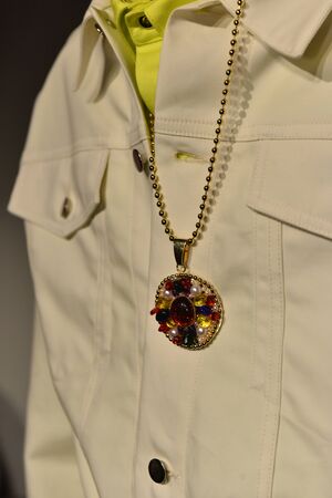 NEW YORK, NY - FEBRUARY 01: Models pose at the Landlord - Presentation at Skylight Clarkson North on February 1, 2017 in New York Cityのeditorial素材