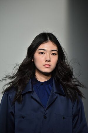 NEW YORK, NY - JANUARY 31: A model walks the runway during the Carlos Campos Runway show during NYFW: Mens on January 31, 2017 in New York City.のeditorial素材