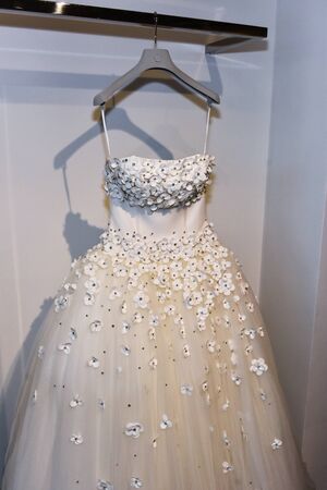 NEW YORK, NY - APRIL 24: Bridal dress during the Viktor and Rolf Mariage Spring/Summer 2018...