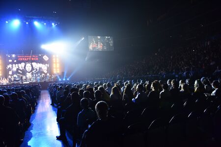 BROOKLYN, NY - JUNE 03: Over ten thousands people attend the Viktor Drobysh 50th year birthday concert at Barclay Center on June 03, 2017 in Brooklyn NY.のeditorial素材