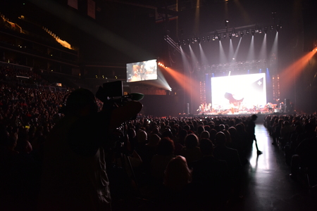 BROOKLYN, NY - JUNE 03: Over ten thousands people attend the Viktor Drobysh 50th year birthday concert at Barclay Center on June 03, 2017 in Brooklyn NY.のeditorial素材