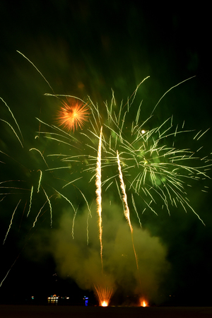 Independence day 4th of July fireworks at Coney Island Brooklyn NY 2017. Super hi-quality 36mpx, very ow noiseの写真素材
