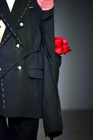 NEW YORK, NY - JULY 12: A model walks the runway at the Sanchez-Kane show during NYFW: Mens on July 12, 2017 in New York City.のeditorial素材