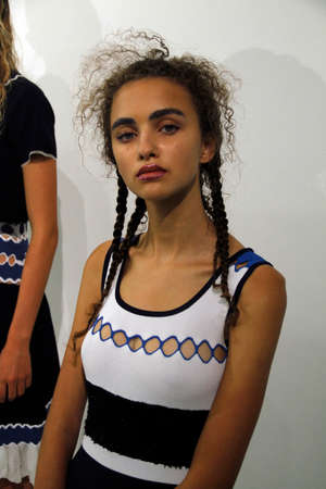 NEW YORK, NY - SEPTEMBER 06: A model poses  during the PH5 Presentation during New York Fashion Week...