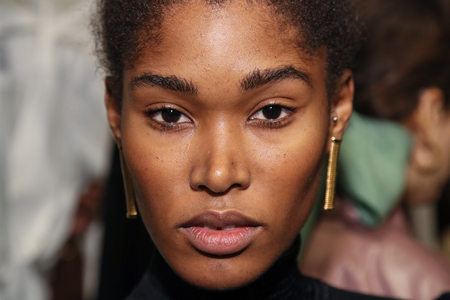 NEW YORK, NY - FEBRUARY 12:general atmospere backstage at the Bevza fashion show during New York Week: The Shows at Gallery at Gallery II at Spring Studios on February 12, 2018 in NYCのeditorial素材