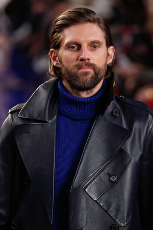 NEW YORK, NY - FEBRUARY 12: A model walks the runway at Ralph Lauren Spring/Summer 18 fashion show during the New York Fashion Week on February 12, 2018 in New York City.のeditorial素材