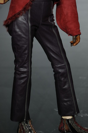 PARIS, FRANCE - MARCH 03: A model walks the runway during the Sonia Rykiel show as part of the Paris Fashion Week Womenswear Fall/Winter 2018/2019 on March 3, 2018 in Paris, France.のeditorial素材