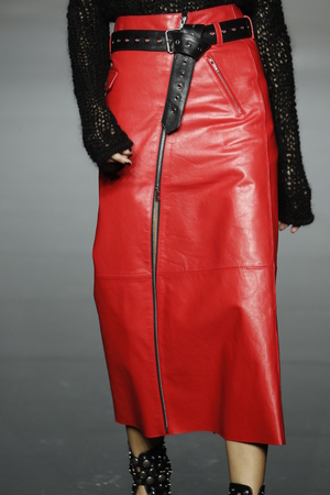 PARIS, FRANCE - MARCH 03: A model walks the runway during the Sonia Rykiel show as part of the Paris Fashion Week Womenswear Fall/Winter 2018/2019 on March 3, 2018 in Paris, France.のeditorial素材