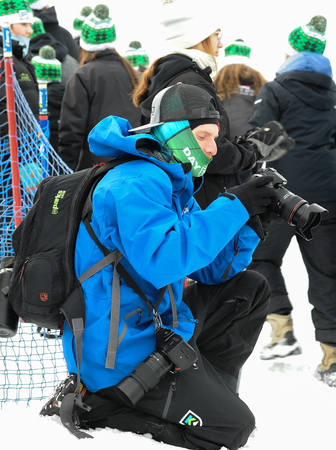 KILLINGTON, USA - NOVEMBER 24: An opening parade at Finish Area, Bottom of Superstar Trail during...