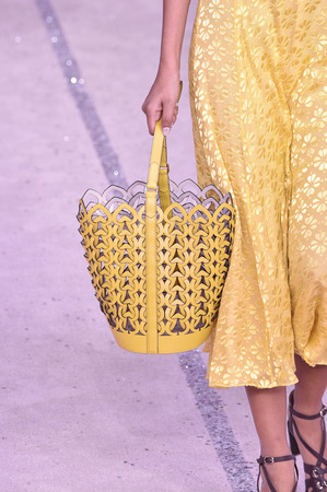 NEW YORK, NY - SEPTEMBER 07: A model walks runway for Kate Spade New York during New York Fashion Week at New York Public Library on September 7, 2018 in New York City.のeditorial素材
