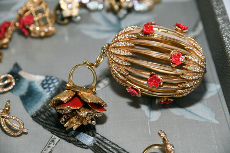 NEW YORK, NY - APRIL 15: Jewelry created in partnership with Ines Di Santo and Ciner presented...