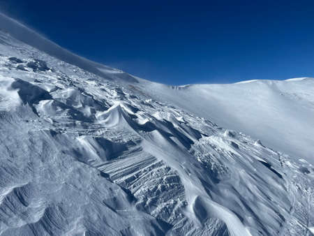 Extreme terrain at Peak 6 at Breckenridge Ski Resort in Colorado.