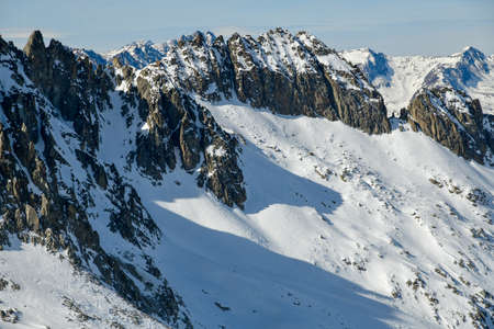 Mount Adamello in Italy, Europe. Beautiful destination in the Italian Alps with picturesque...
