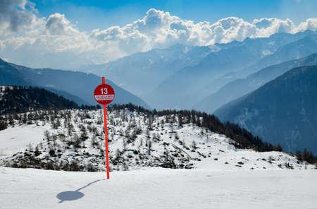 Pejo Ski Resort in Val di Sole valley, Italy. Europe. Stelvio National Park, Trentino, Alps Italy.の写真素材