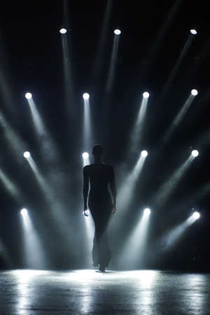 MILAN, ITALY - FEBRUARY 23: Vittoria Ceretti walks the runway at the Roberto Cavalli fashion show during the Milan Fashion Week Fall/Winter 2022/2023 on February 23, 2022 in Milan, Italy.のeditorial素材