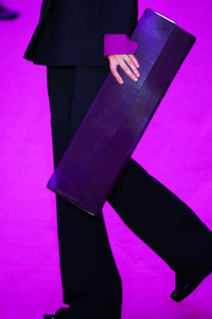 MILAN, ITALY - FEBRUARY 25: A model walks the runway at the Sportmax fashion show during the Milan Fashion Week Fall/Winter 2022/2023 on February 25, 2022 in Milan, Italy.のeditorial素材