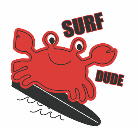 Surf design over white background, vector illustration.のイラスト素材