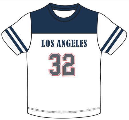 Baseball jersey t-shirt design on white background. Vector illustration.のイラスト素材