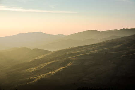 Sun in the moring paint the mountain with light. Sun in the moring paint the mountain with light.