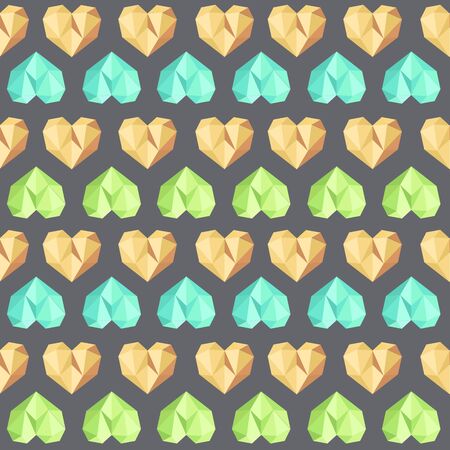 Amazing vintage polygon seamless texture.のイラスト素材