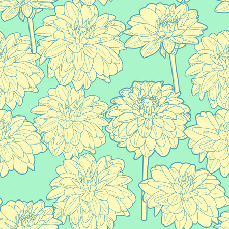 Amazing seamless texture with flowers.のイラスト素材