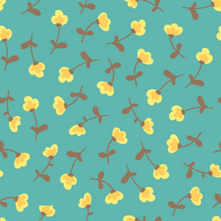 Amazing cute seamless vintage colorful floral pattern.のイラスト素材
