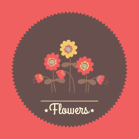 Amazing cute seamless vintage colorful floral illustration.のイラスト素材