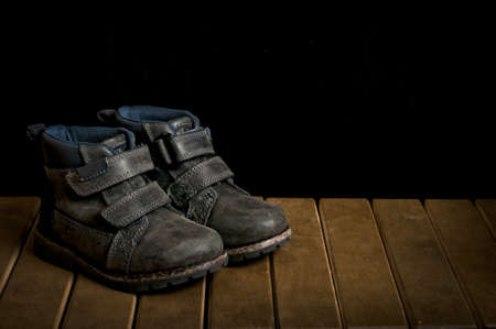 Childs first shoesの写真素材