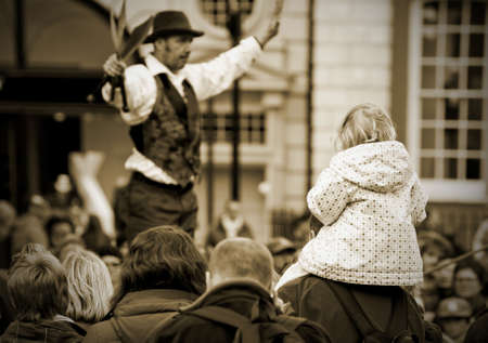 Covent garden street entertainer in Londonのeditorial素材