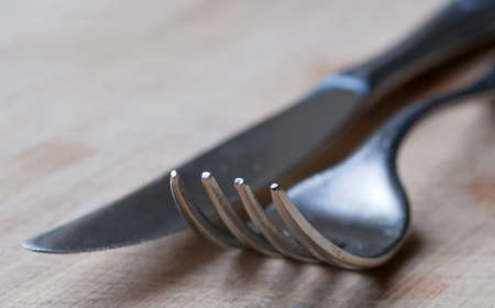 Fork macro viewの写真素材