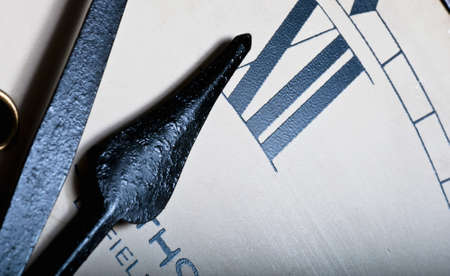 Clock hands detail