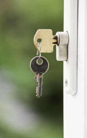 House keys in lock