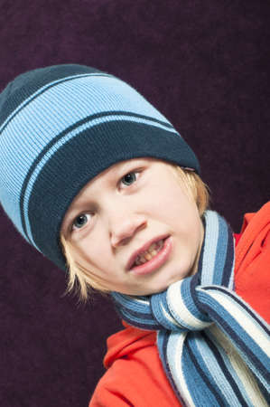 Boy in winter clothing