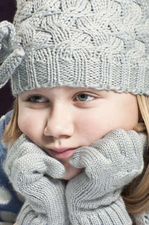 Winter childの写真素材