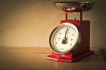 Antique kitchen scalesの写真素材