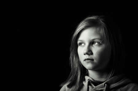 Worried childの写真素材